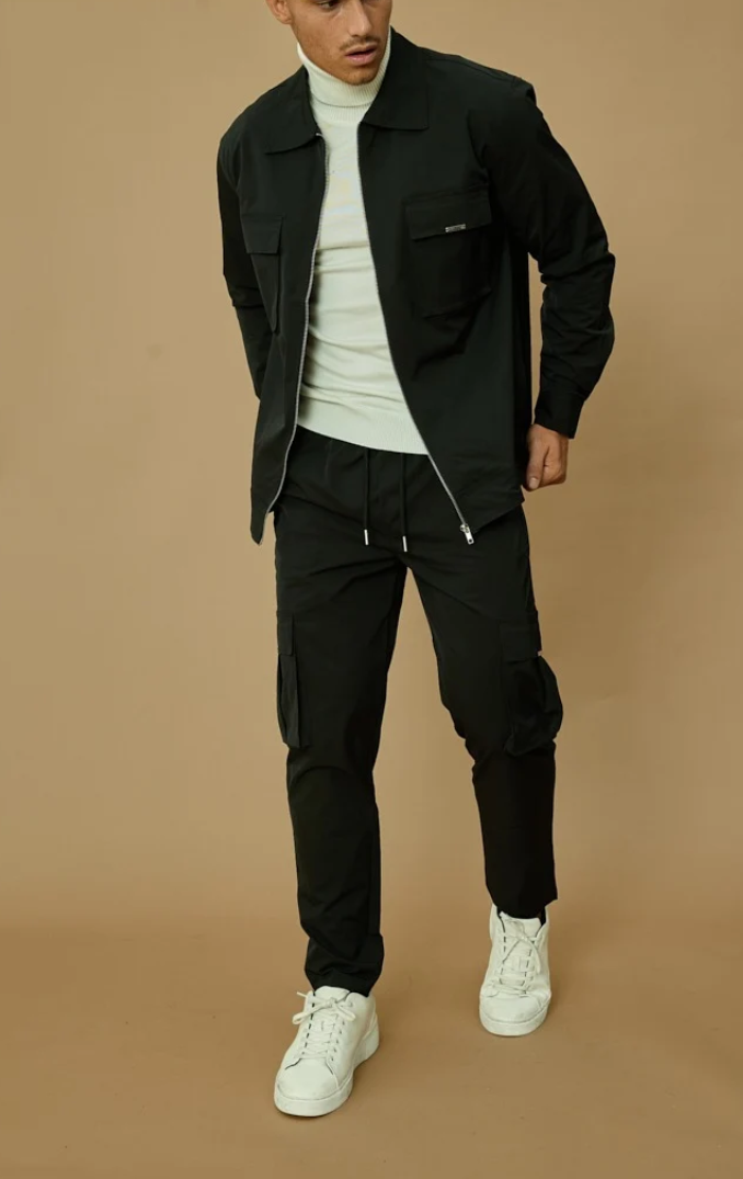 Ensemble uni Veste cargo